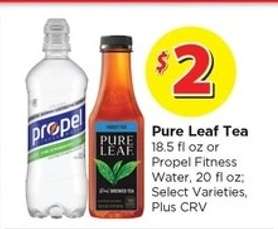 Pure Leaf Tea or Propel Fitness Water