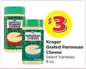Kroger Grated Parmesan Cheese