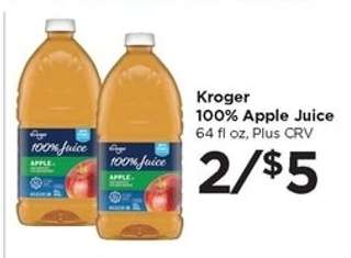 Kroger 100% Apple Juice