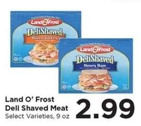 Land O' Frost Deli Shaved Meat