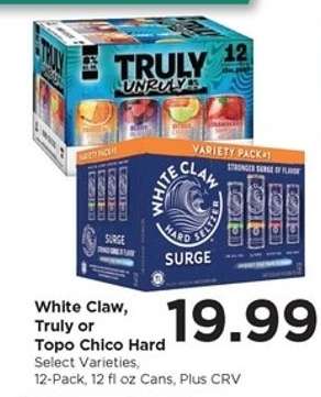 White Claw, Truly or Topo Chico Hard