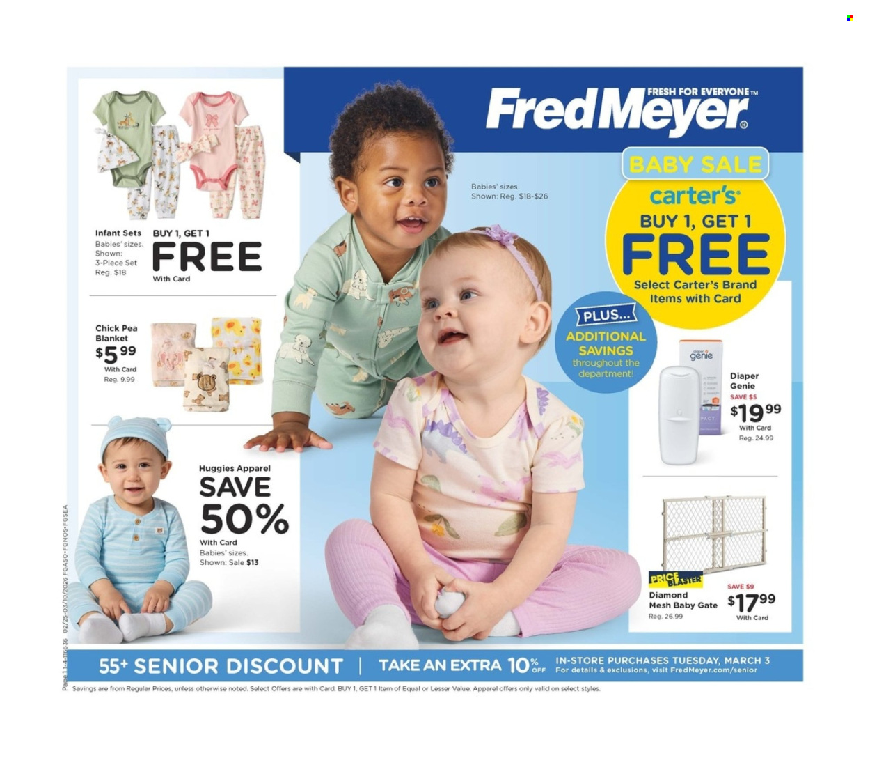 Fred Meyer ad - 02/25/2026 - 03/10/2026. Page 1