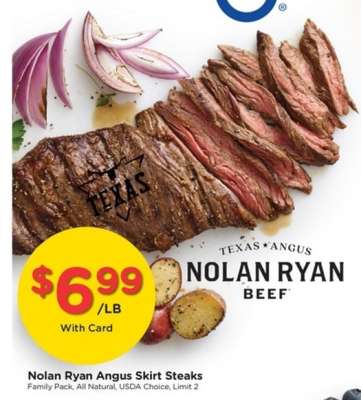 Nolan Ryan Angus Skirt Steaks