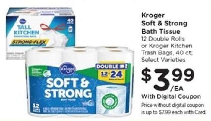 Kroger Soft & Strong Bath Tissue