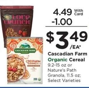 Cascadian Farm Organic Cereal