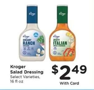 Kroger Salad Dressing