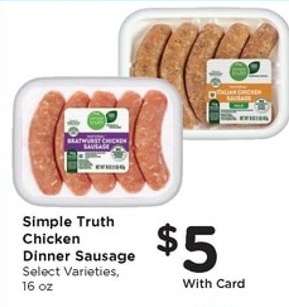 Simple Truth Chicken Dinner Sausage