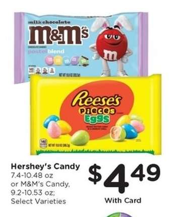Hershey's Candy or M&M's Candy