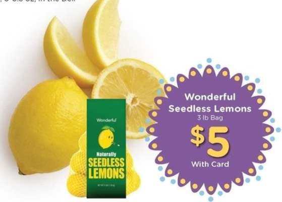 Wonderful Seedless Lemons
