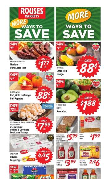 Rouses Markets Flyer - 02/25/2026 - 03/04/2026.