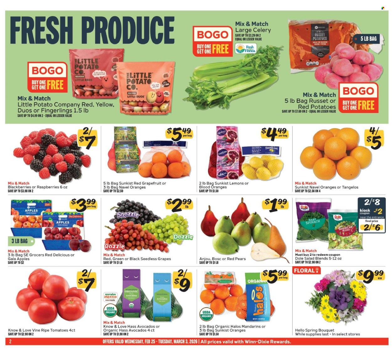 Winn Dixie ad - 02/25/2026 - 03/03/2026. Page 2