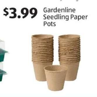 Gardenline Seedling Paper Pots