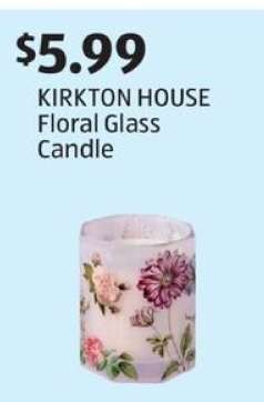 KIRKTON HOUSE Floral Glass Candle