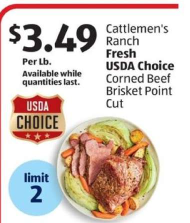 Cattlemen's Ranch Fresh USDA Choice Corned Beef Brisket Point Cut