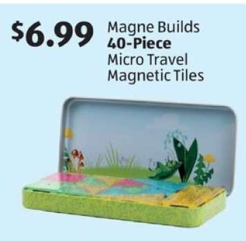Magne Builds 40-Piece Micro Travel Magnetic Tiles