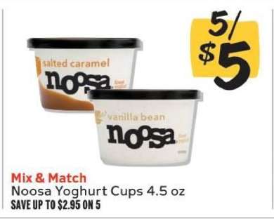 Noosa Yoghurt Cups 4.5 oz