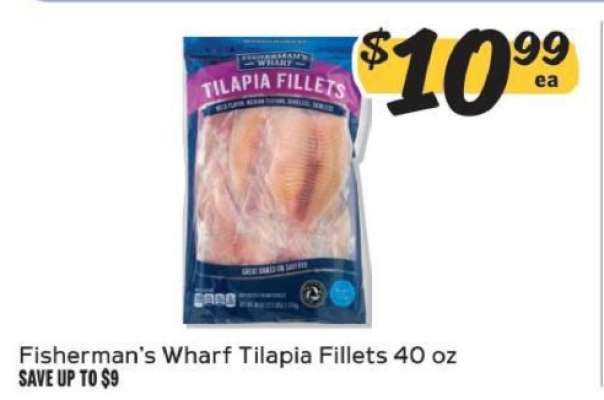 Fisherman's Wharf Tilapia Fillets 40 oz
