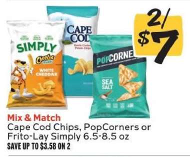 Cape Cod Chips, PopCorners or Frito-Lay Simply