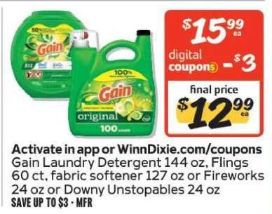 Gain Laundry Detergent