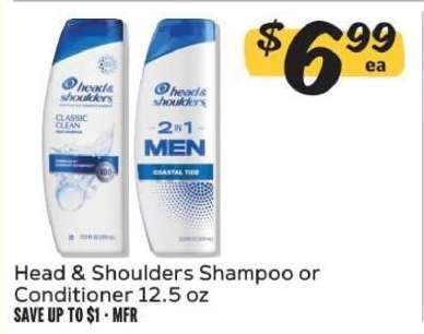 Head & Shoulders Shampoo or Conditioner