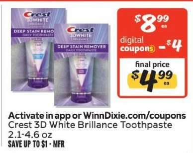 Crest 3D White Brillance Toothpaste