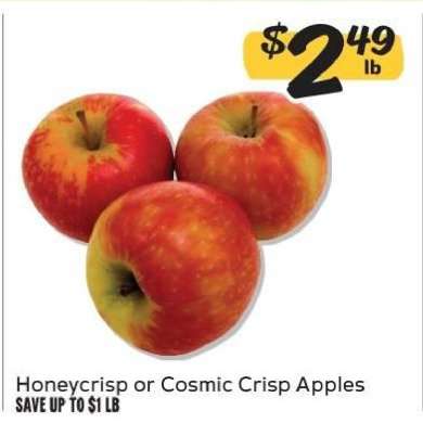 Honeycrisp or Cosmic Crisp Apples
