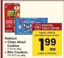 Nabisco Chips Ahoy! Cookies / Ritz Crackers