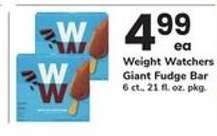Weight Watchers Giant Fudge Bar