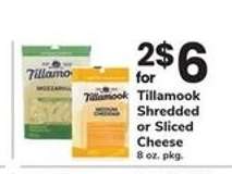 Tillamook Shredded or Sliced Cheese
