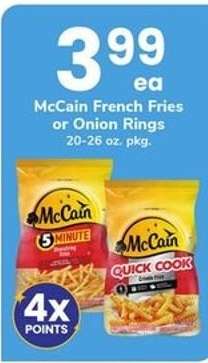 McCain French Fries or Onion Rings