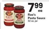 Rao's Pasta Sauce