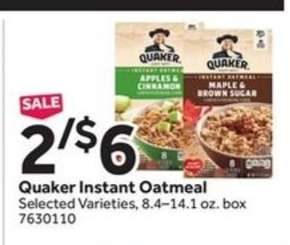 Quaker Instant Oatmeal