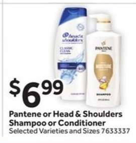Pantene or Head & Shoulders Shampoo or Conditioner