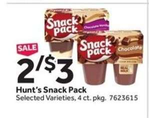 Hunt's Snack Pack