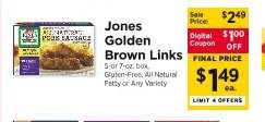 Jones Golden Brown Links