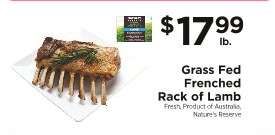Grass Fed Frenched Rack of Lamb
