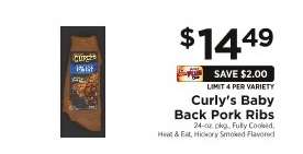 Curly's Baby Back Pork Ribs