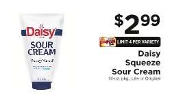 Daisy Squeeze Sour Cream