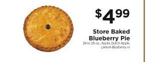 Store Baked Blueberry Pie