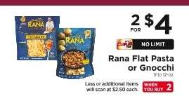 Rana Flat Pasta or Gnocchi