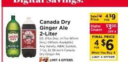 Canada Dry Ginger Ale 2- liter