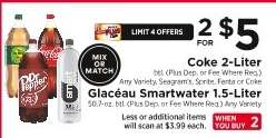 Coke 2-Liter & Glacéau Smartwater 1.5-Liter