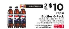 Pepsi Bottles 6-Pack