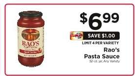 Rao's Pasta Sauce