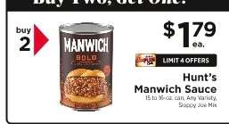 Hunt's Manwich Sauce