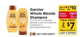 Garnier Whole Blends Shampoo
