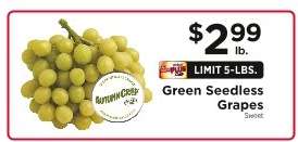Green Seedless Grapes