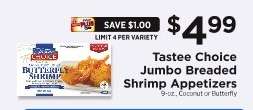 Tastee Choice Jumbo Breaded Shrimp Appetizers