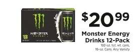 Monster Energy Drinks 12-Pack