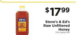 Steve's & Ed's Raw Unfiltered Honey